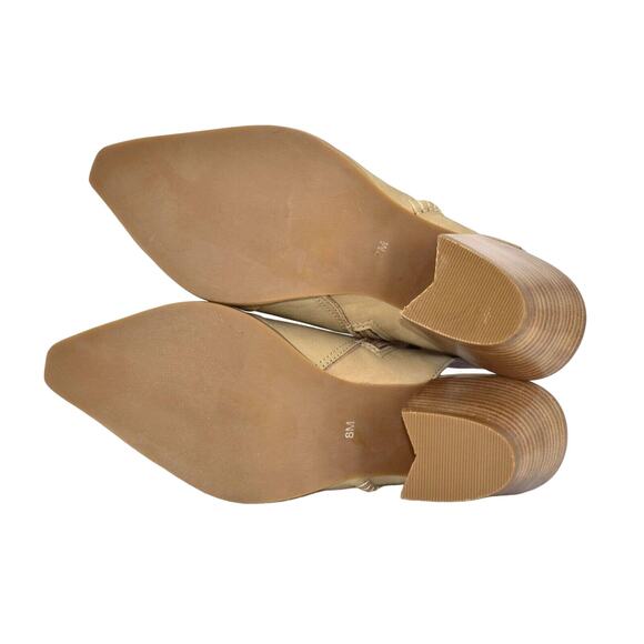 B0 NEW JEFFREY CAMPBELL FREE PEOPLE Beige Nubuck Cutout Bootie Shoes Size 8 M - Picture 7 of 8